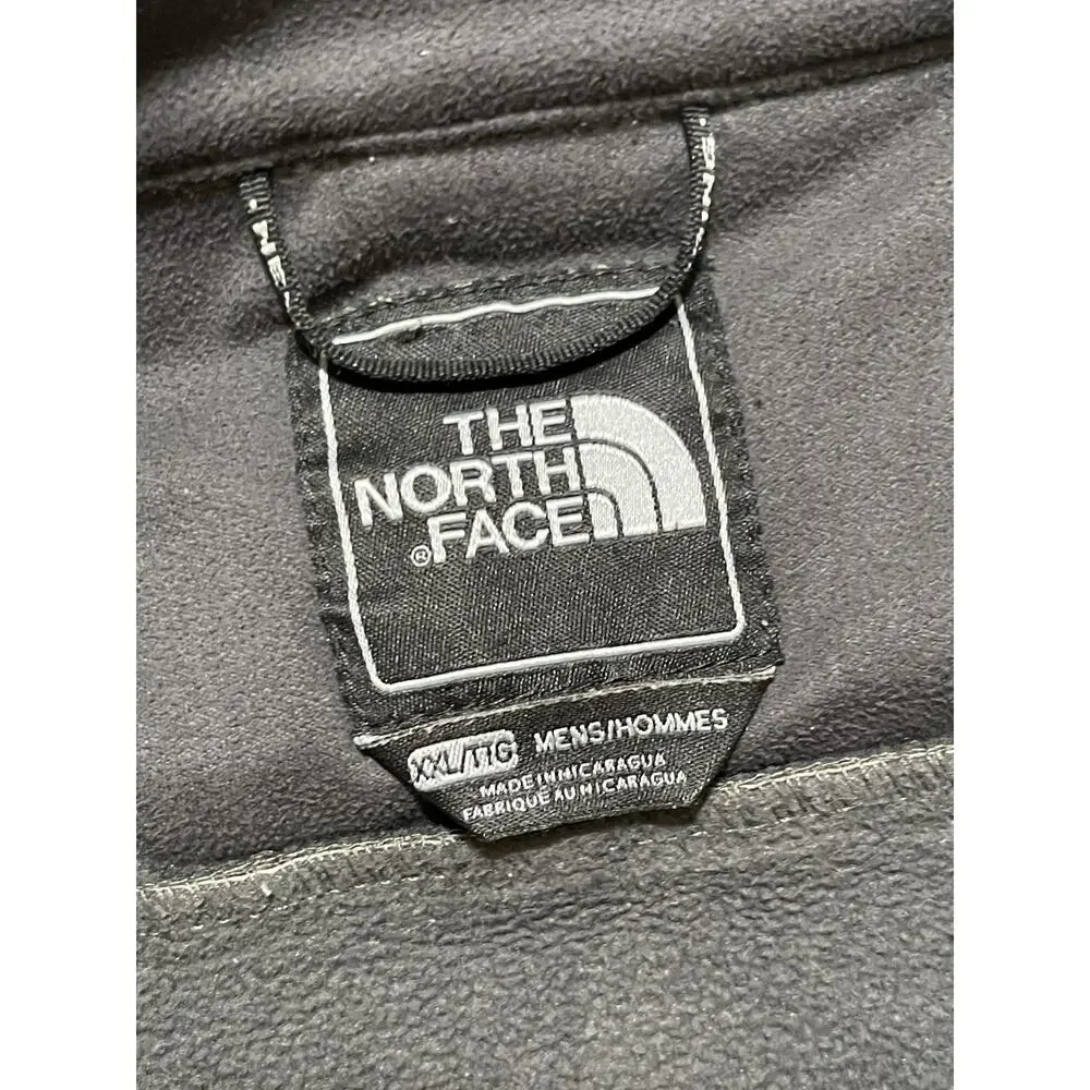 The North Face Jacket Mens X-Large White Gray Softshell Full Zip Fleece Lined